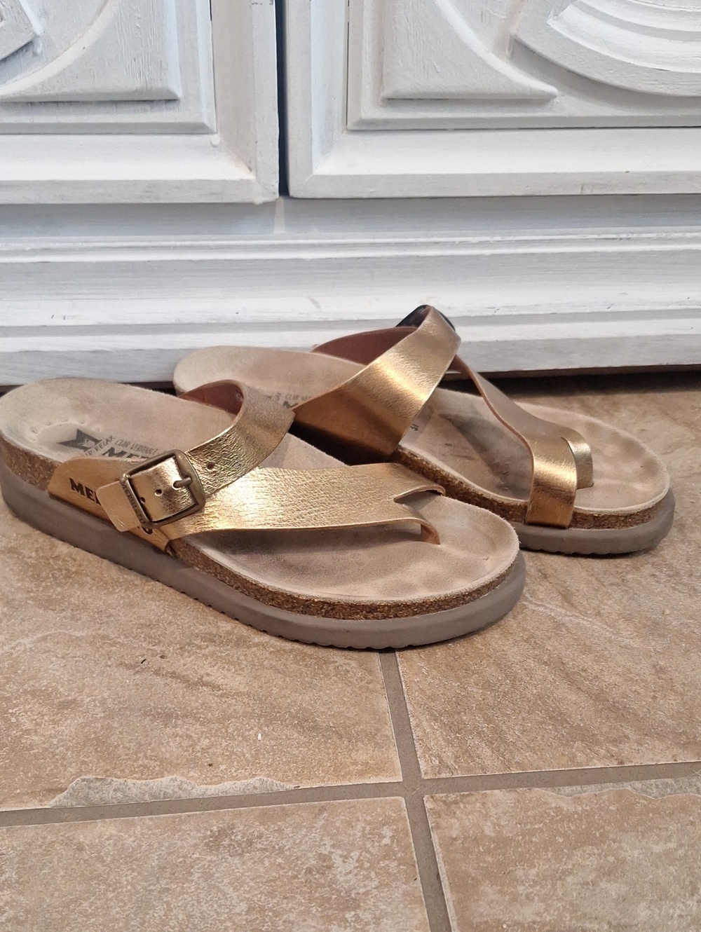 Mephisto Gold Sandals- 37